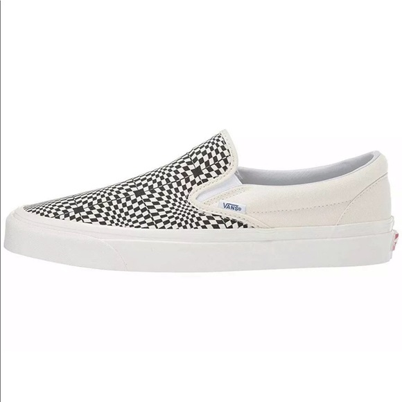 NEW Men’s VANS Slip-On 98 DX Warp Checker Shoes - Picture 5 of 8